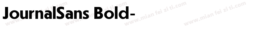 JournalSans Bold字体转换
